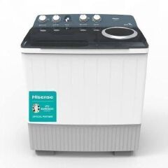 Hisense Twin Tub Washing Machine 14Kg – Semi Automatic Twin Tub Washer with Powerful Motor, Large Capacity, Spin Dryer, Durable Design for Home Use