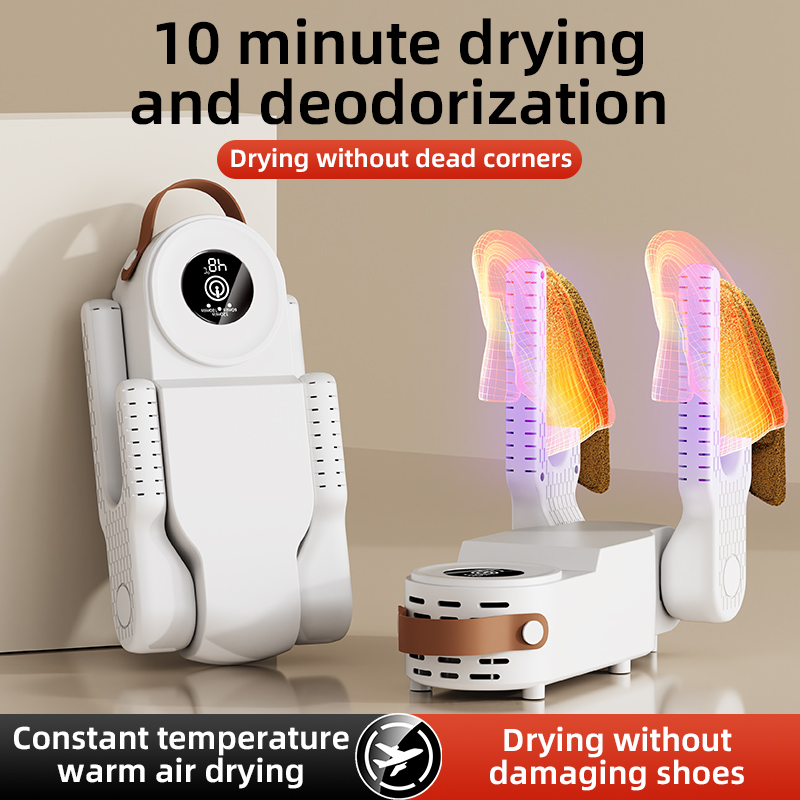 Timed Shoe Dryer, Dries 2 Pairs at Once, Foldable Household Shoe Dryer, Quick Drying Shoe Dryer, Hot Selling