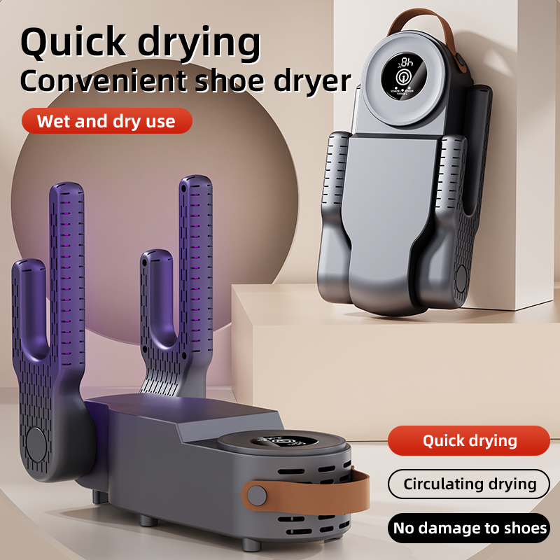 Timed Shoe Dryer, Dries 2 Pairs at Once, Foldable Household Shoe Dryer, Quick Drying Shoe Dryer, Hot Selling