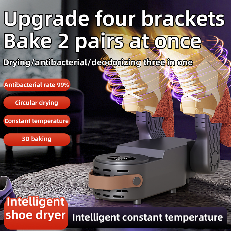 Timed Shoe Dryer, Dries 2 Pairs at Once, Foldable Household Shoe Dryer, Quick Drying Shoe Dryer, Hot Selling