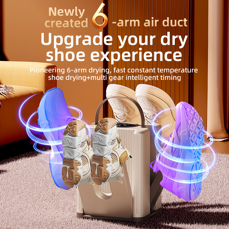 Timed Shoe Dryer, Dries 3 Pairs at Once, Foldable Household Shoe Dryer, Quick Drying Shoe Dryer, Hot Selling
