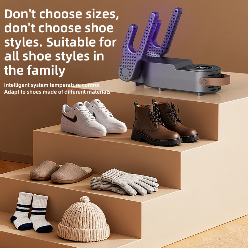 Timed Shoe Dryer, Dries 2 Pairs at Once, Foldable Household Shoe Dryer, Quick Drying Shoe Dryer, Hot Selling