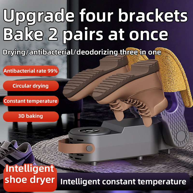 Timed Shoe Dryer, Dries 2 Pairs at Once, Foldable Household Shoe Dryer, Quick Drying Shoe Dryer, Hot Selling