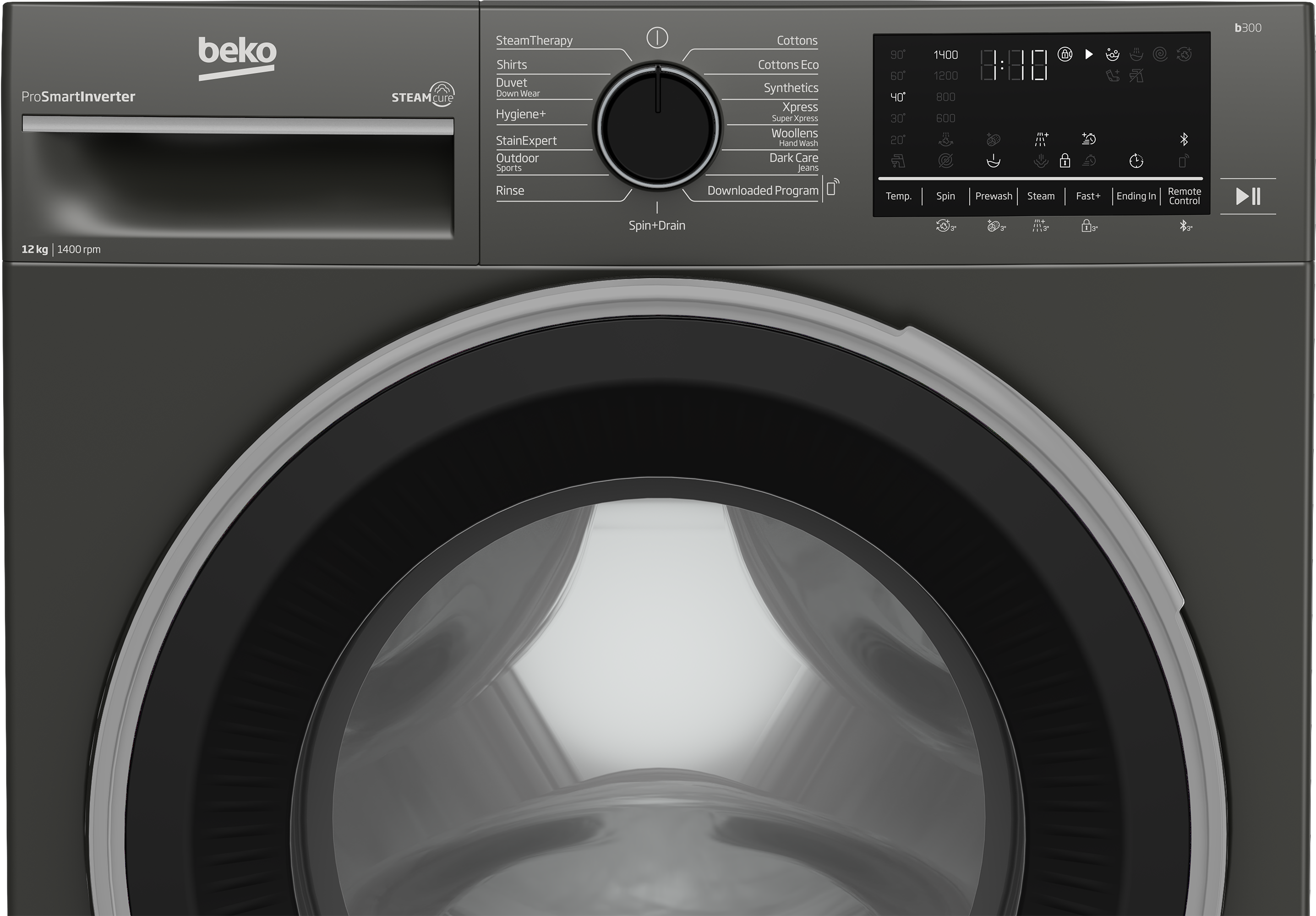Beko B3WFT51242MG - 12KG , MGRAY Washing Machine