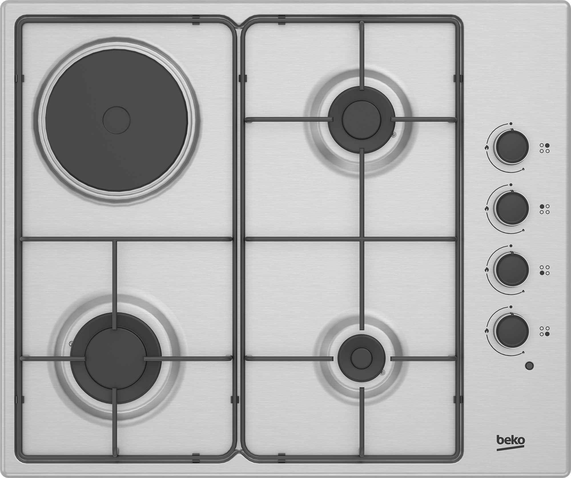 Beko HIGM 64123 SX: Built-In Hob (Dual-fuel, 61)
