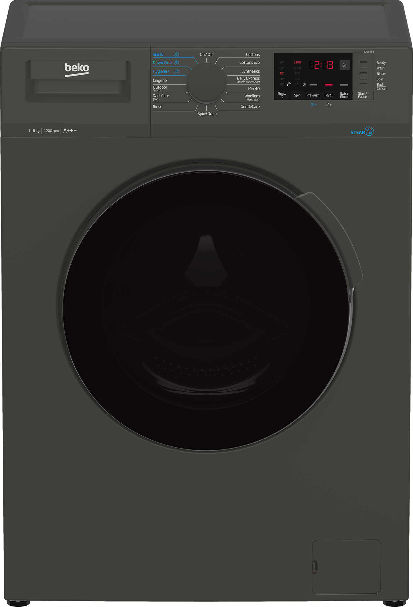 Beko BAW 386 UK: Freestanding Washing Machine (8 kg, 1200 rpm)