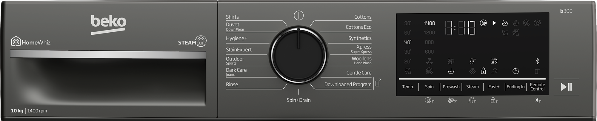 Beko BAW100 UK: Freestanding Washing Machine (10 kg, 1400 rpm)