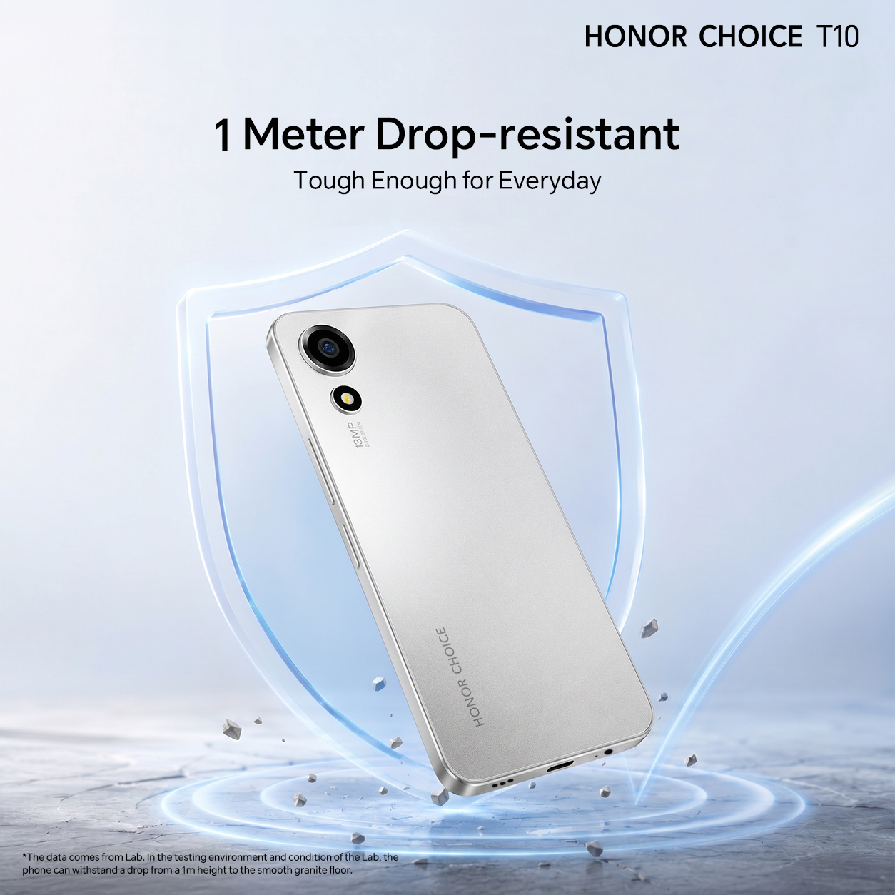 Honor Choice T10 3+32GB Smartphone 6.745‑inch Display 5000mAh Big Battery 13MP Rear Camera Dual Colours Black Grey Budget Mobile Phone