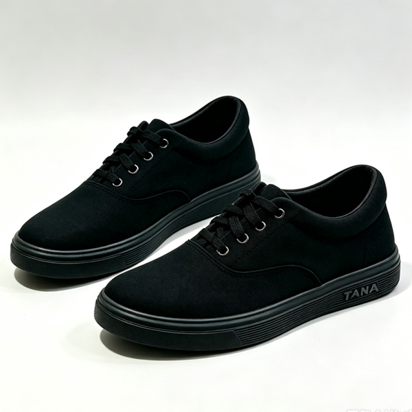 TANA 1969-03 Men Women Sneakers Black Canvas Shoes  Casual Lace Up Skate Footwear Comfortable Durable Low Top Running Walking Sport