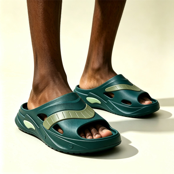 TANA Unisex Slides Sandals Thick Sole Cushioned Open Toe Slippers Men Women Casual Outdoor Beach Shoes Flat Platform Flip Flops Grey