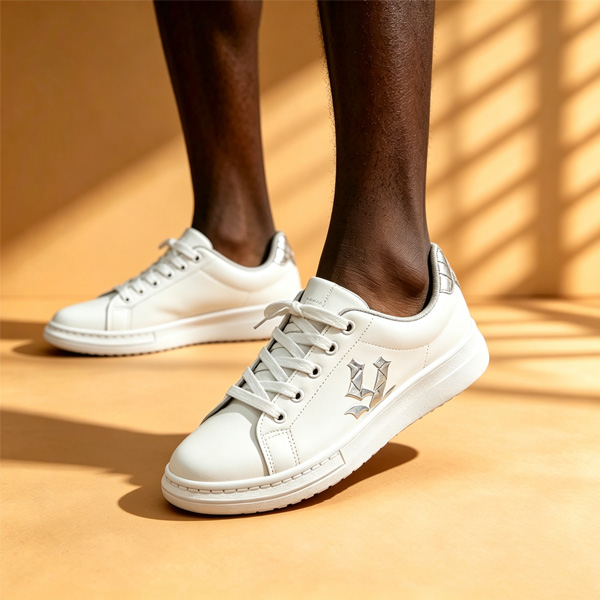 TANA Men Women Sneakers White Shoes Male Casual  Leather Footwear Lace Up Low Top Running Walking Sport Comfortable Lightweight