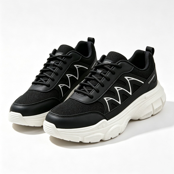 TANA LUXESTEP 1922-11 Women Sneakers Chunky Platform Shoes Mesh Breathable Casual Footwear Lace Up Running Walking Sport Grey Ladies Male