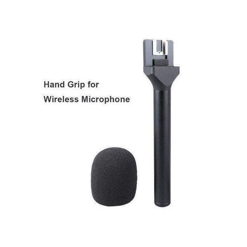 Handheld Wireless Microphone Holder with Pop Filter, Holder for DJI/Hollyland/Rode/Movo Wireless Mic