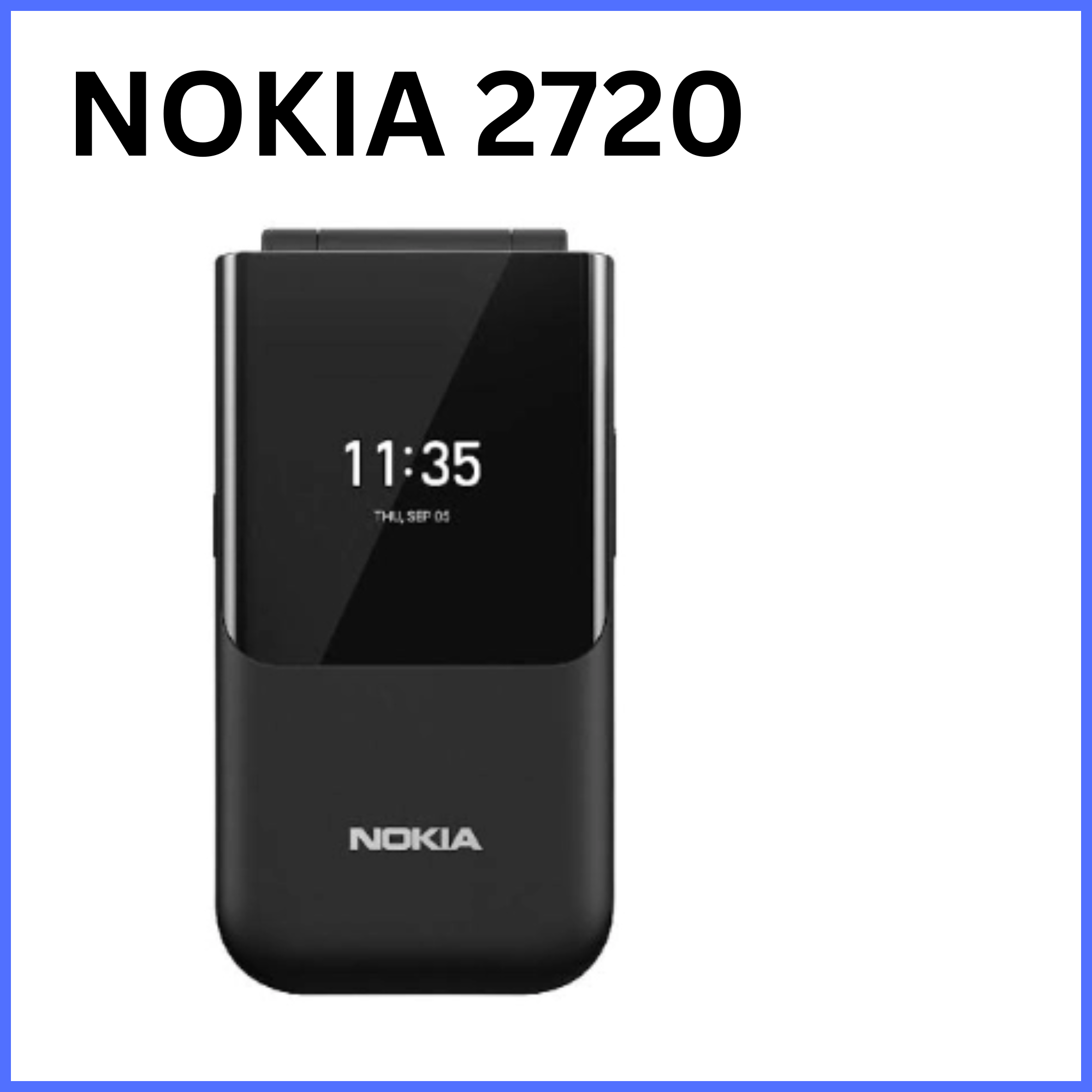 OFFER OFFER!!! 🔥🔥🔥 Brand New Nokia 2720 Flip Mobile Phone, Dual Screen, Equipped with 4G Internet - Long Battery Life - Compact and Strong Dual Sim Card ,4 GB Internal Memory, 512 MB RAM, Dual SIM