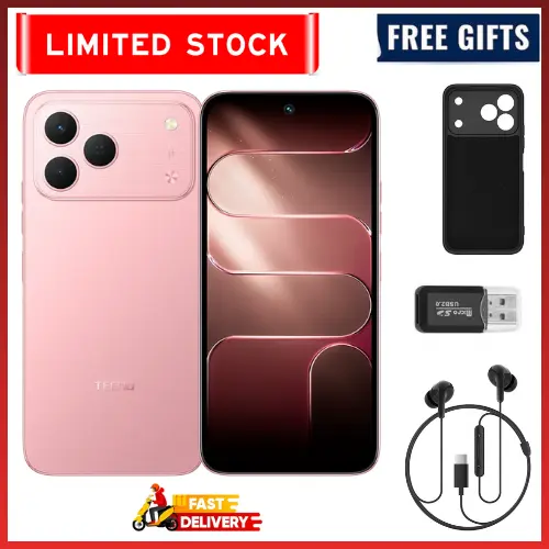 LIMITED STOCKS!!!!Brand New Tecno Spark 50 128GB/256GB + UpTo 8GB EXTENDED 6.67'' Camera 50MP Main Camera 45W Super Charging 6700mAh smartphone.COMES WITH FREE GIFTS