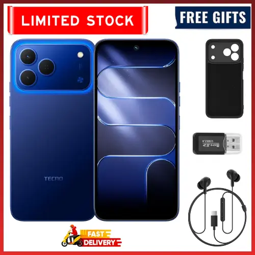 LIMITED STOCKS!!!!Brand New Tecno Spark 50 128GB/256GB + UpTo 8GB EXTENDED 6.67'' Camera 50MP Main Camera 45W Super Charging 6700mAh smartphone.COMES WITH FREE GIFTS