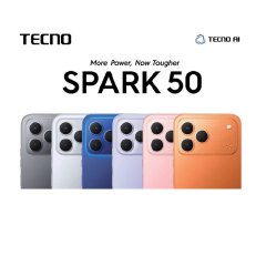 LIMITED STOCKS!!!!Brand New Tecno Spark 50 128GB/256GB + UpTo 8GB EXTENDED 6.67'' Camera 50MP Main Camera 45W Super Charging 6700mAh smartphone.COMES WITH FREE GIFTS