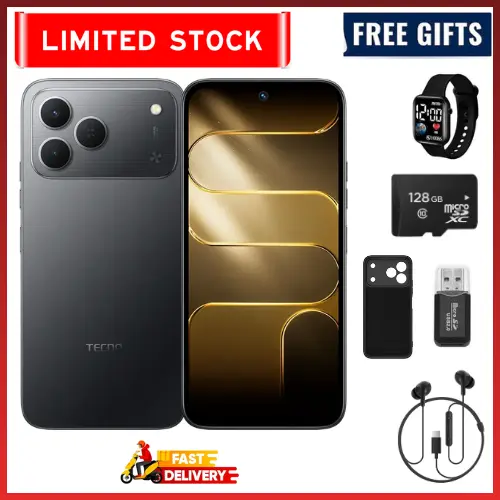 LIMITED STOCKS!!!!Brand New Tecno Spark 50 128GB/256GB + UpTo 8GB EXTENDED 6.67'' Camera 50MP Main Camera 45W Super Charging 6700mAh smartphone.COMES WITH FREE GIFTS