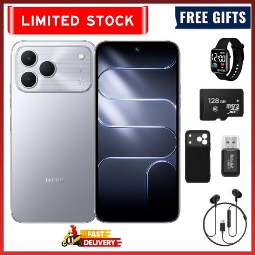 LIMITED STOCKS!!!!Brand New Tecno Spark 50 128GB/256GB + UpTo 8GB EXTENDED 6.67'' Camera 50MP Main Camera 45W Super Charging 6700mAh smartphone.COMES WITH FREE GIFTS