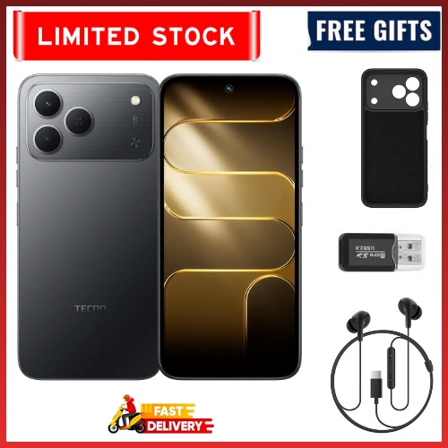 LIMITED STOCKS!!!!Brand New Tecno Spark 50 128GB/256GB + UpTo 8GB EXTENDED 6.67'' Camera 50MP Main Camera 45W Super Charging 6700mAh smartphone.COMES WITH FREE GIFTS