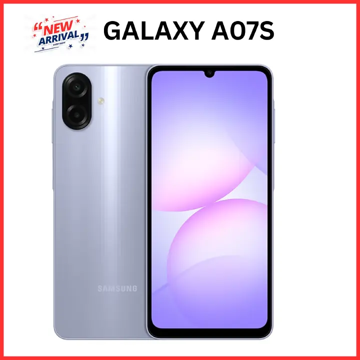 [Limited Offer] New Arrival 🔥🔥🔥 Brand New Samsung Galaxy A07S 64GB+4GB MTK Helio G99+ 6.7" 90Hz 50MP AI Camera 5000mAh 25W IP54 Waterproof Android 16 Type-C Charge Smart Phones 6X OS Upgrades phone