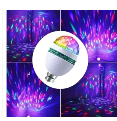 Neelux LED Rotating Disco Party Bulb – Colorful Pin Type Stage Light