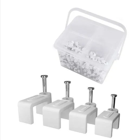 Nail Cable Clips Flat 100Pcs.