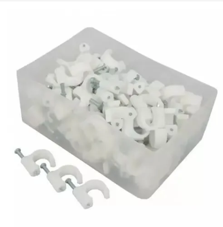 Nail Cable Clips Flat 100Pcs.