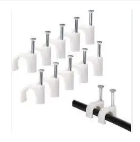 Nail Cable Clips Flat 100Pcs.