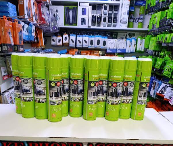 HANDBOSS UNIVERSALFOAM CLEANING AGENT| IDEAL FOR CLEANING LAPTOPS,FURNITURE,FLOOR,WALLS AND CEREMIC PRODUCTS,SHOES,INERIOR AND EXTERIOR SURFACES OF A CAR.