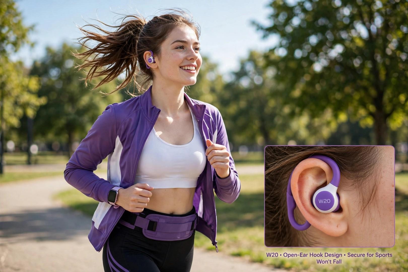 M99 Wireless Bluetooth 5.3 Earbuds Open Ear Clip TWS Sports Waterproof Earphones LED Digital Display Charging Case