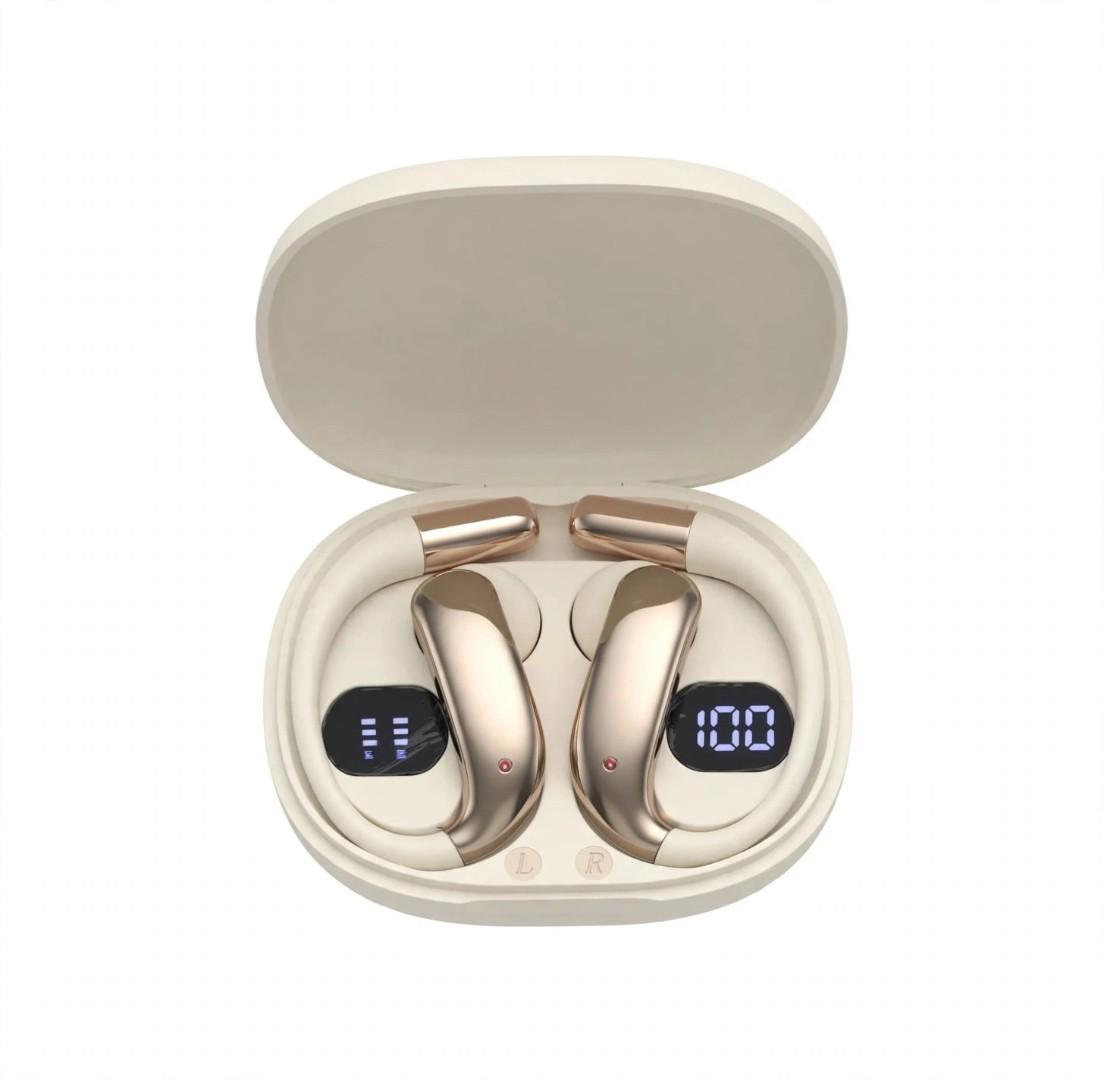 M99 Wireless Bluetooth 5.3 Earbuds Open Ear Clip TWS Sports Waterproof Earphones LED Digital Display Charging Case