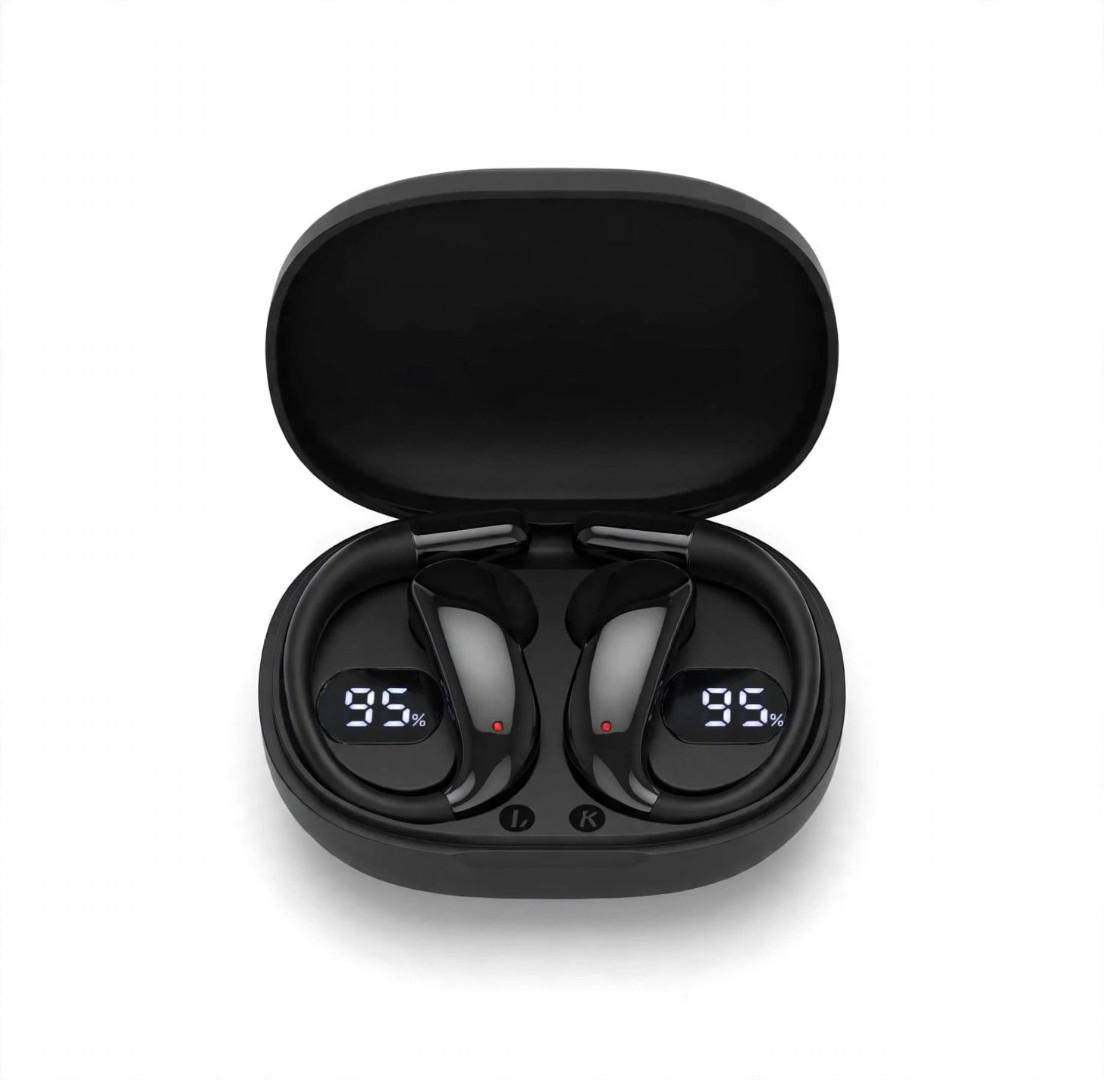 M99 Wireless Bluetooth 5.3 Earbuds Open Ear Clip TWS Sports Waterproof Earphones LED Digital Display Charging Case