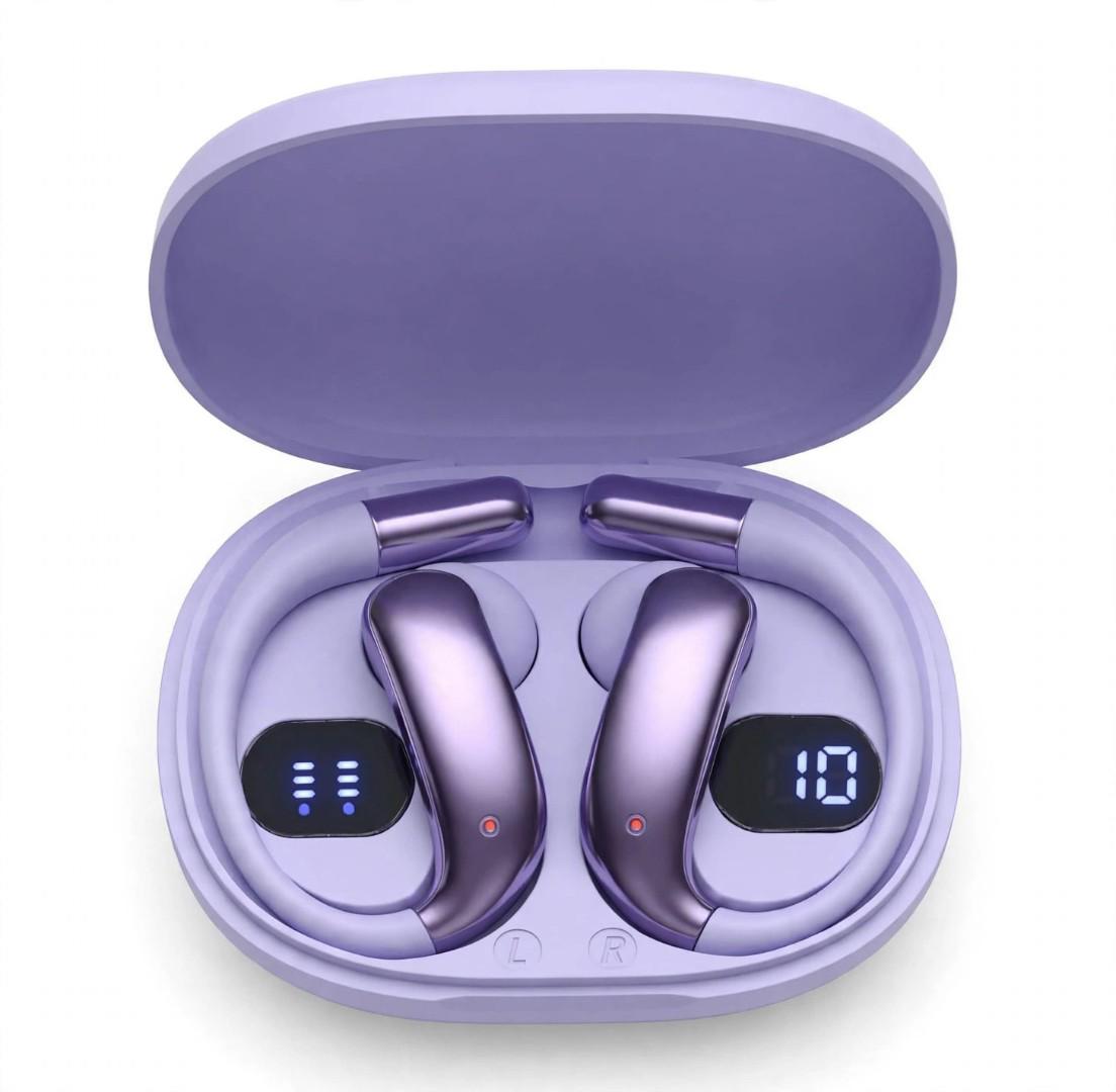 M99 Wireless Bluetooth 5.3 Earbuds Open Ear Clip TWS Sports Waterproof Earphones LED Digital Display Charging Case