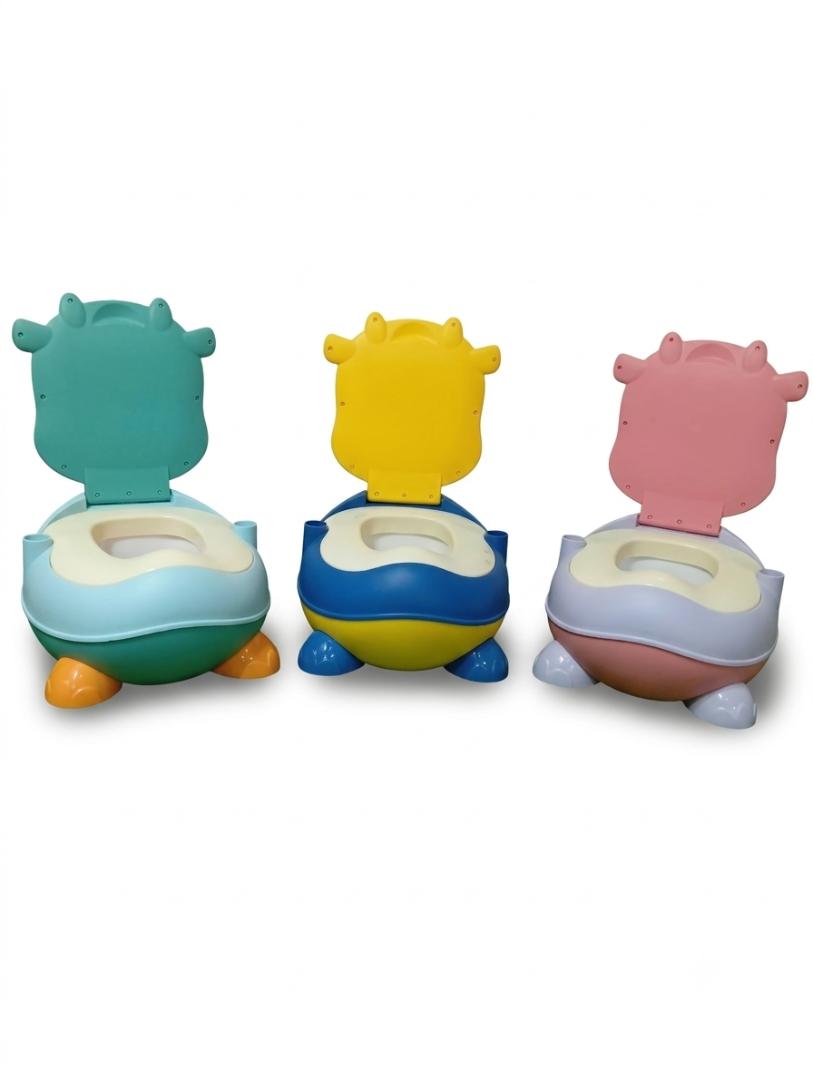 Ergonomic Bunny-Eared Toddler Potty Training Chair with Lid