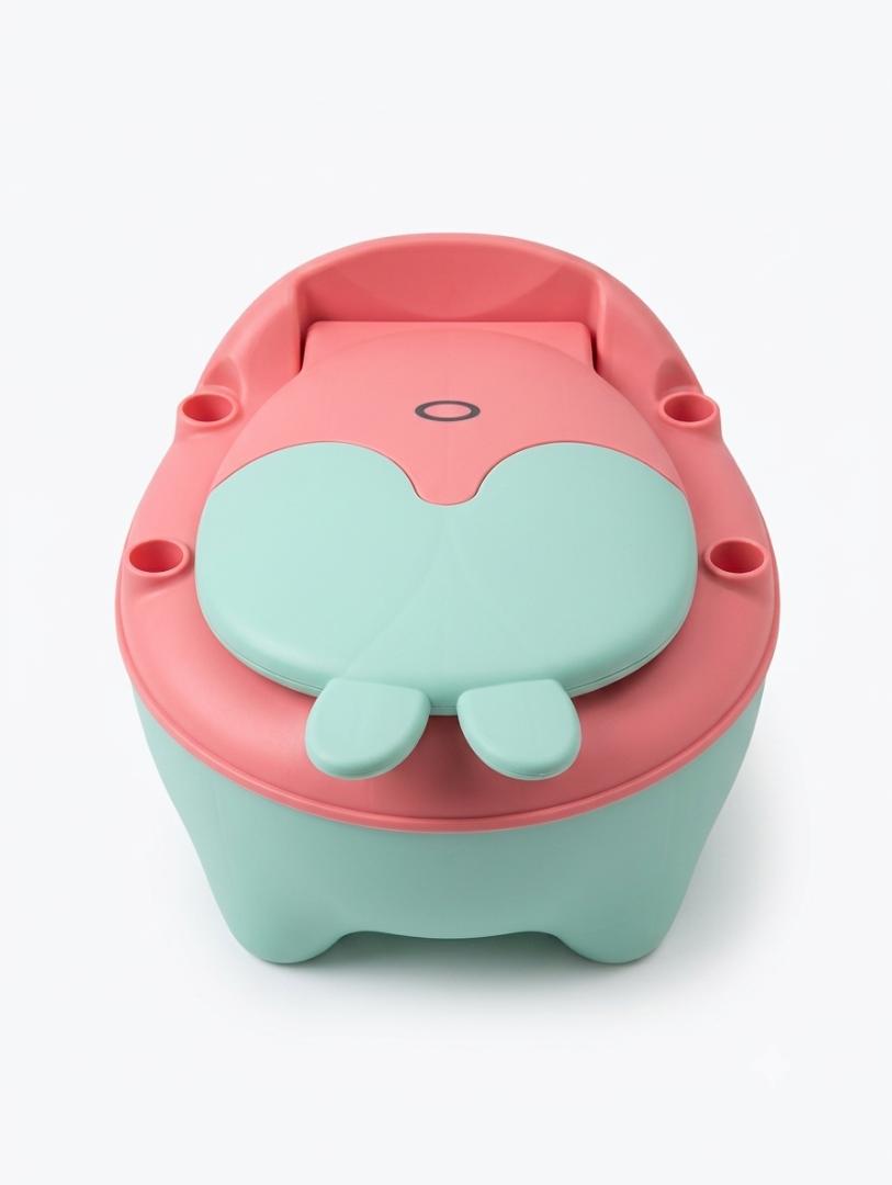 Ergonomic Bunny-Eared Toddler Potty Training Chair with Lid