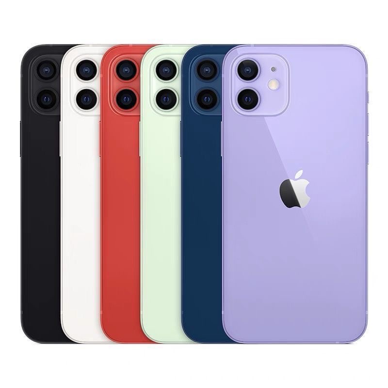 Refurbished Phone Apple iPhone 12 6.1 inch 4GB+64GB/128GB/256GB dual sim clean screen with face id 12mp+12mp 2815mah smartphone iphone12