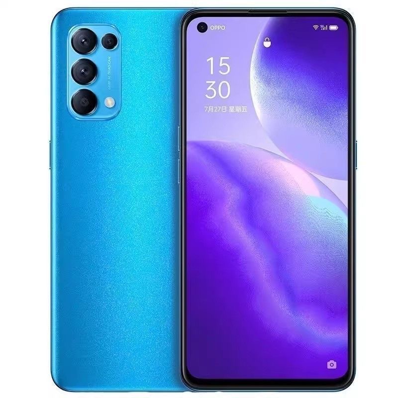 Refurbished Phone OPPO Reno5 Reno 5 5g Smartphone 6.43" 4300mAh 8GB+128GB, 12GB+256GB Rear Camera: 64MP Front Camera: 32MP Facial Recognition Unlock No fingerprint unlock