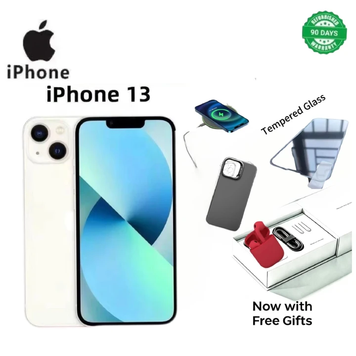 Refurbished Phone Apple iPhone 13 5G 6.1-inch 12MP+12MP Face ID apple smartphone With facial recognition capabilities 6.1-inch OLED-screen smartphone equipped with the A15 Bionic chip and a dual-camer
