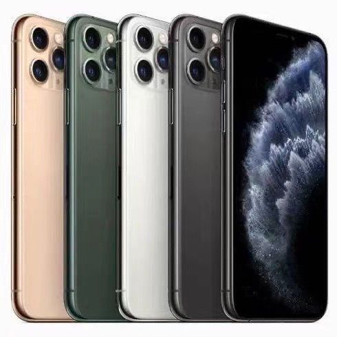 Refurbished Apple iPhone 11 pro A13 Bionic Chip Smartphone, 4GB RAM + 64GB/128GB/256GB Storage, Face ID, Dual SIM, 2G/3G/4G/LTE Compatible, 12MP + 12MP Rear Cameras with Facial Recognition Unlock