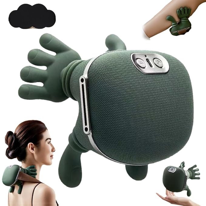 Neck and Shoulder Massager | USB Rechargeable Deep Tissue Massage Device with Multi Speed Settings High Torque Motor for Pain Relief Relaxation