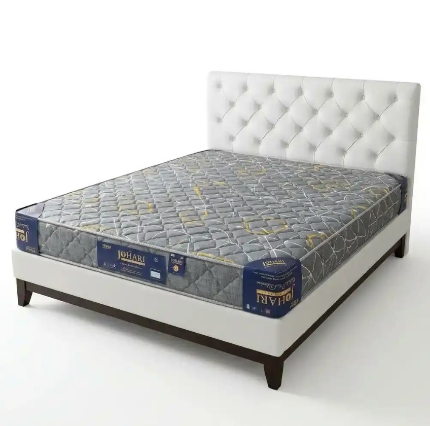 Johari 8 Inch Orthopedic Fibre Mattress Quilted Soft Cover Heavy Duty Construction Supportive Comfort Modern Bedroom Design 12 months warranty  FREE GIFT 🎁 SINGLE WOOLEN DUVET  (1pc)