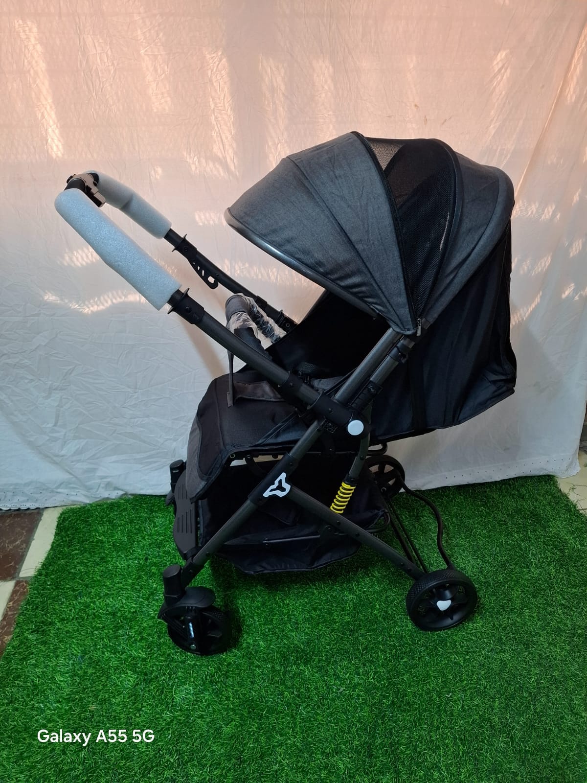 Baby Stroller for 0 to 36 Months Load Capacity 15KG Comfortable Seat Adjustable Canopy Smooth Wheels Storage Basket Foldable Design Safe Stable Childrens Pushchair