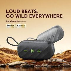 Oraimo SpaceBox Active Wireless Speaker 25W Portable Bluetooth Speaker Powerful Bass Loud Sound IP55 Waterproof Up to 14H Playtime Outdoor Party Speaker