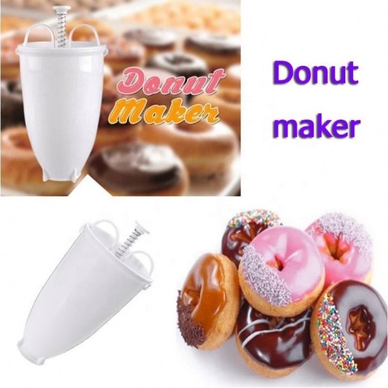 Creative Manual donut maker dispenser ,Donut Machine Plastic Donut Making Artifact Quick and Easy Donut Mold DIY Confectionery Pastry Baking