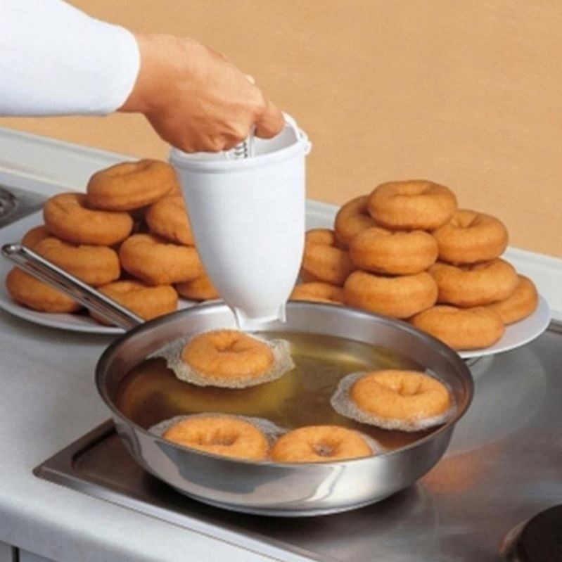 Creative Manual donut maker dispenser ,Donut Machine Plastic Donut Making Artifact Quick and Easy Donut Mold DIY Confectionery Pastry Baking