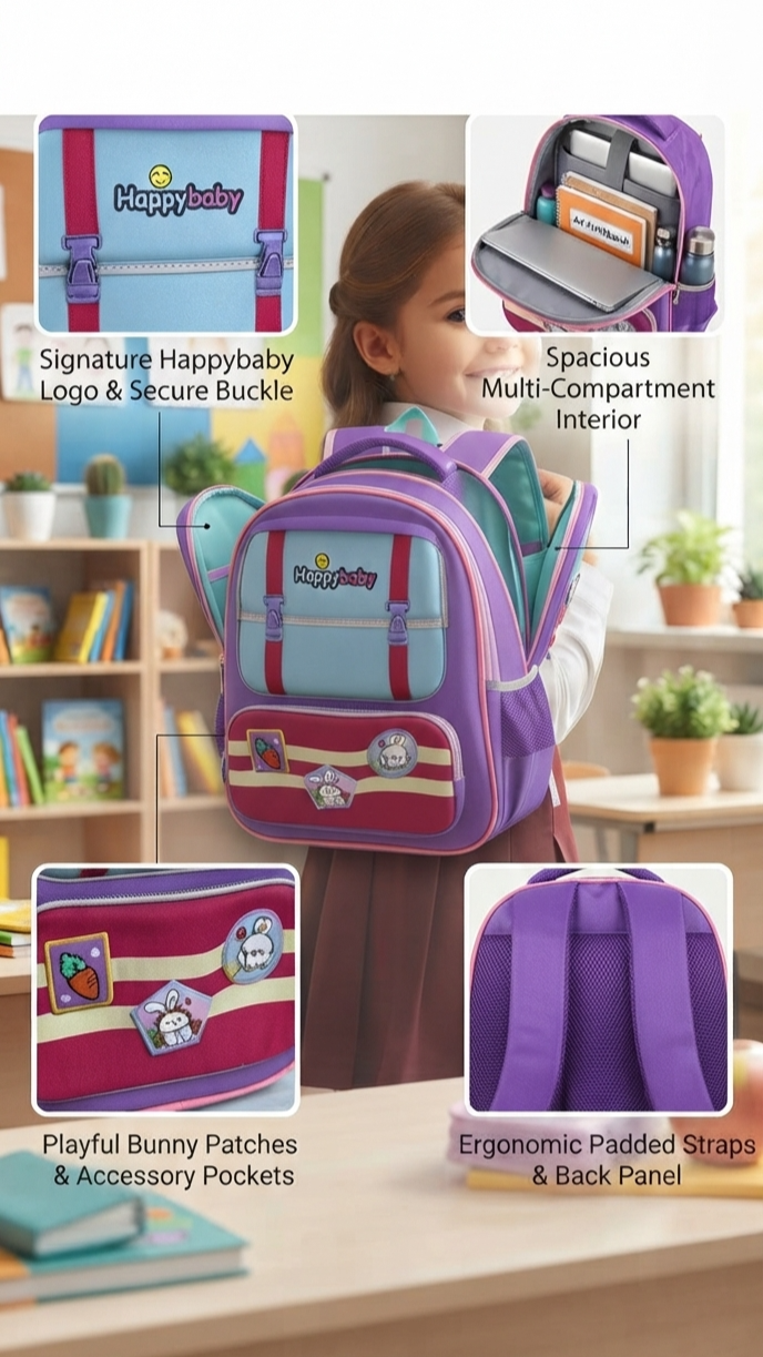 PRICE DROP! BACK TO SCHOOL OFFER sm baby [PP1-Grade 8] Cute Water-Repellent, High Quality Kids School Bag.Cute design school bags for boys and girls suitable for Grades 1-8 High-quality material