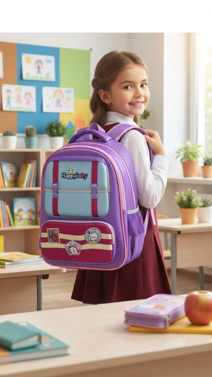 PRICE DROP! BACK TO SCHOOL OFFER sm baby [PP1-Grade 8] Cute Water-Repellent, High Quality Kids School Bag.Cute design school bags for boys and girls suitable for Grades 1-8 High-quality material