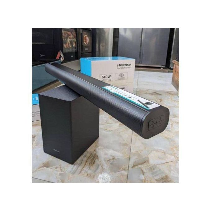Hisense Sound bar System HS1800 140 Watts 2.1 CH with WIRELESS SUBWOOFER Woofer Bluetooth Speaker Remote HisenseHS1800 Soundbar Hisense 2.1 CHANNEL Audio Soundbar 140W Sound System