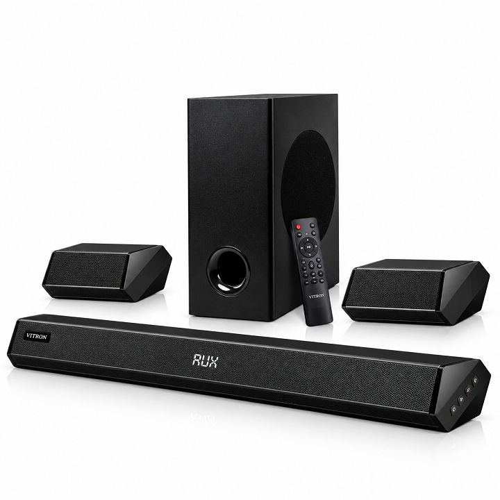 Vitron soundbar system V535SB 11500watts PMPO 5.1CH  high quality Bluetooth Sound Bar System with deep bass Subwoofer system AC/DC HDMI ARC USB & AUX Vitron Sound bar music system Remote Controlled